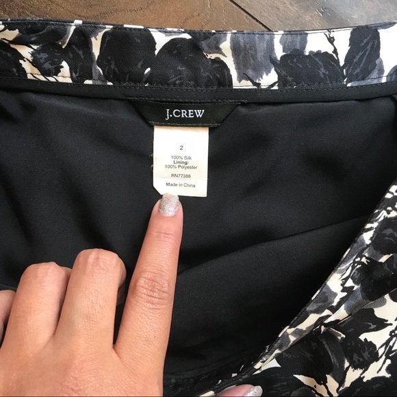 J. Crew | Silk floral pleated skirt - Picture 4 of 6